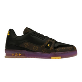 Louis Vuitton Trainer Sneaker Lakers Black / Purple / Brown
